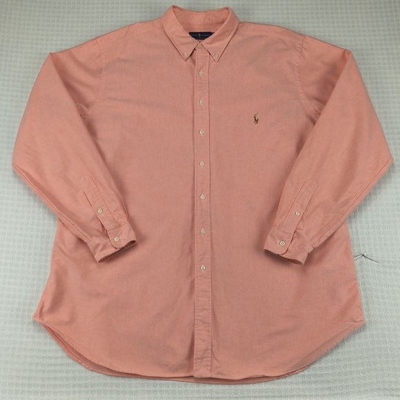 Ralph Lauren Vintage Button Down Shirt Men 2XLT 59" Classic Fit Tall XL Pony Y2k - Picture 3 of 10